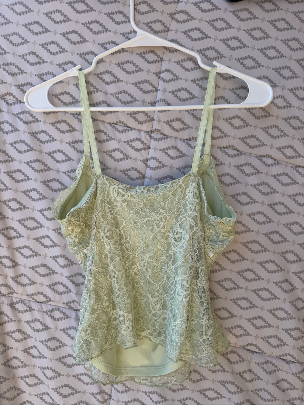 Kimchi Blue Light Mint Lace Camisole - Picture 4 of 7